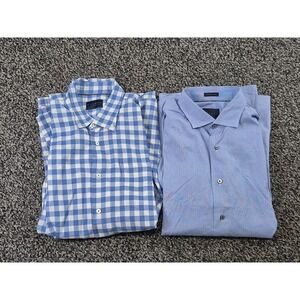 Calder Carmel Lot of 2 Mens XL Limited Edition Plaid Button Down Long Sleeve